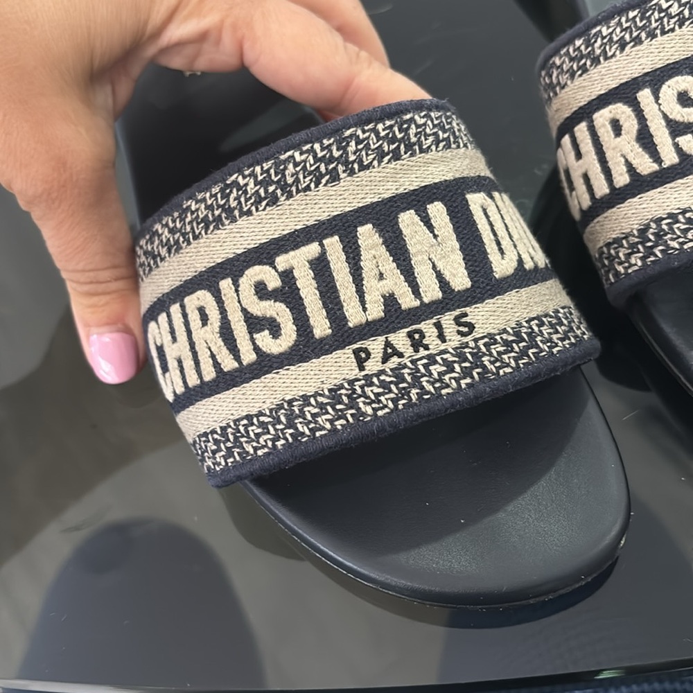 Dior Dway Slide 38.5 Navy